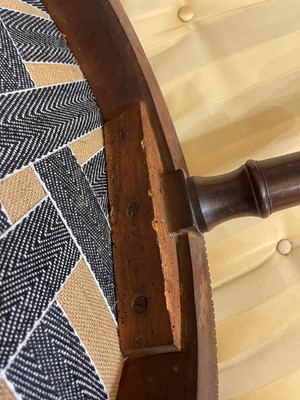 Lot 430 - A George III mahogany open armchair