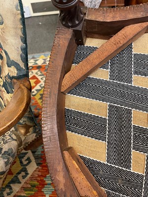 Lot 430 - A George III mahogany open armchair