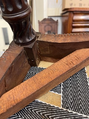 Lot 430 - A George III mahogany open armchair