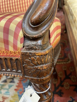 Lot 430 - A George III mahogany open armchair