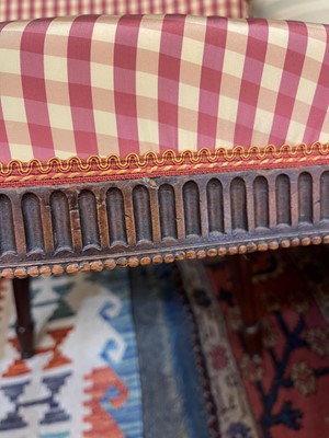 Lot 430 - A George III mahogany open armchair