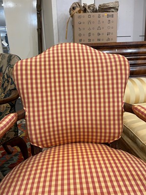 Lot 430 - A George III mahogany open armchair