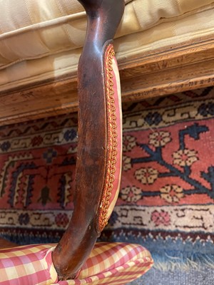 Lot 430 - A George III mahogany open armchair