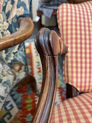 Lot 430 - A George III mahogany open armchair