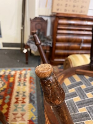 Lot 430 - A George III mahogany open armchair