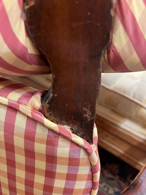 Lot 430 - A George III mahogany open armchair