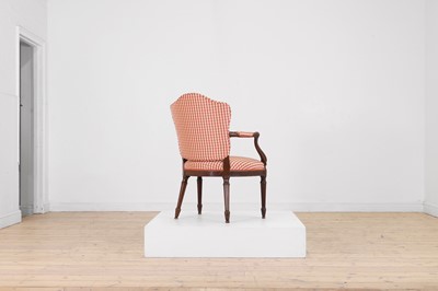 Lot 430 - A George III mahogany open armchair