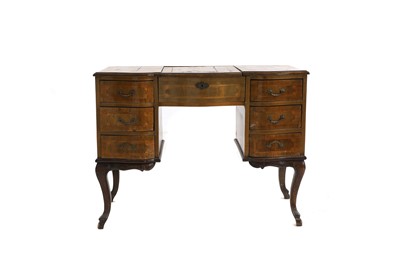 Lot 662 - A French walnut poudreuse