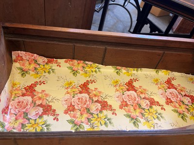 Lot 394 - A George III mahogany serpentine chest