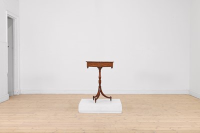 Lot 398 - A Regency rosewood and boxwood games table