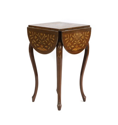 Lot 663 - A Dutch marquetry occasional table