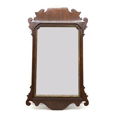 Lot 551 - A George II style mahogany pier mirror