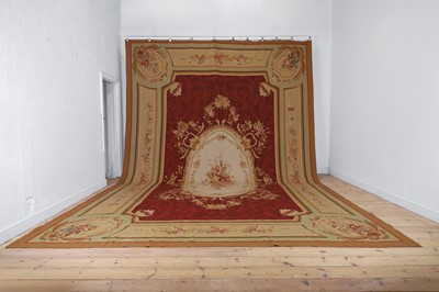 Lot 121 - An Aubusson carpet