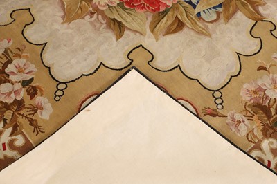 Lot 422 - A Louis-Philippe Aubusson tapestry rug or tapis de table