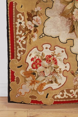Lot 422 - A Louis-Philippe Aubusson tapestry rug or tapis de table