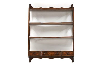 Lot 679 - A set of mahogany open shelves