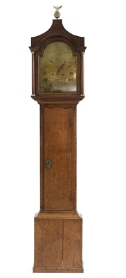 Lot 528 - An oak, eight-day longcase clock