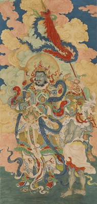 Lot 196 - A large Chinese Daoist ritual painting