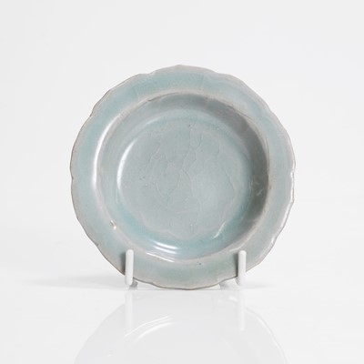 Lot 308 - A Korean celadon-glazed saucer