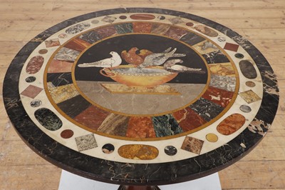 Lot 189 - A grand tour specimen marble table