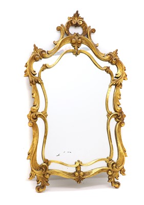 Lot 455 - A George III style giltwood wall mirror