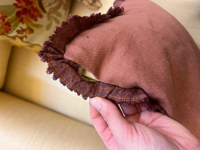 Lot 414 - A collection of seven Aubusson and Beauvais tapestry cushions