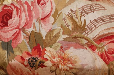 Lot 414 - A collection of seven Aubusson and Beauvais tapestry cushions