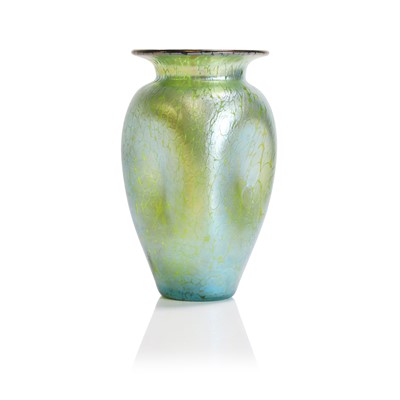 Lot 66 - A Loetz iridescent glass 'Papillon' vase