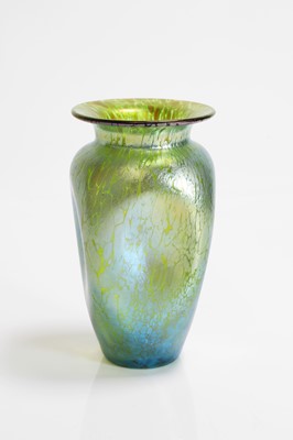 Lot 66 - A Loetz iridescent glass 'Papillon' vase