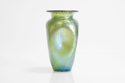 Lot 66 - A Loetz iridescent glass 'Papillon' vase