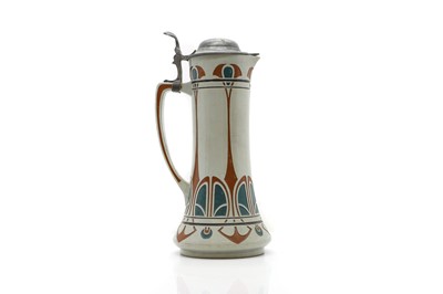 Lot 98 - A Geshultz stoneware flagon