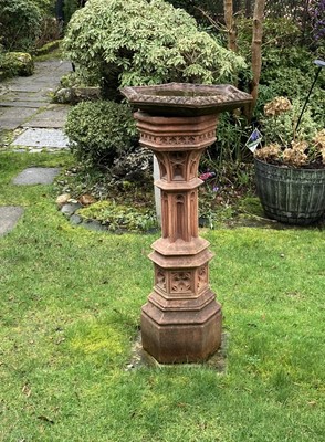 Lot 688 - A near pair of terracotta chimney pots