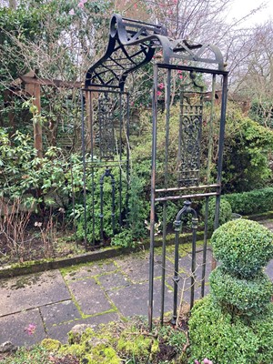 Lot 689 - A Victorian cast iron arbour