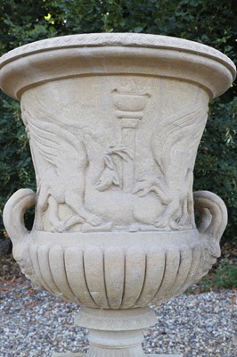 Lot 460 - A terracotta garden urn