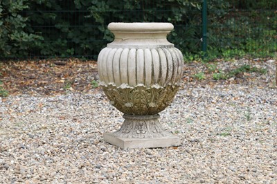 Lot 461 - A terracotta garden urn