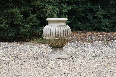 Lot 461 - A terracotta garden urn