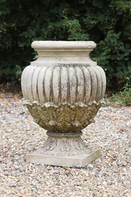 Lot 461 - A terracotta garden urn