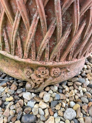 Lot 712 - A pair of terracotta garden planters