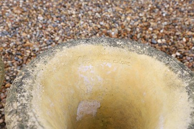 Lot 464 - A pair of terracotta garden urns