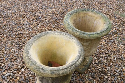 Lot 464 - A pair of terracotta garden urns