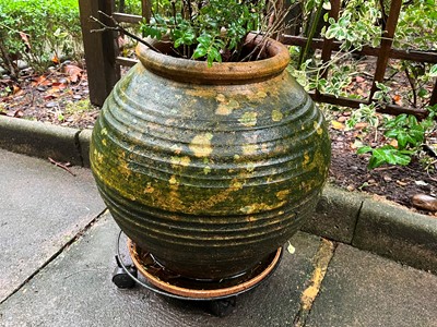 Lot 700 - A pair of terracotta olive jars