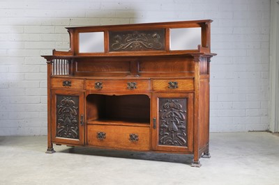 Lot 39 - An Arts and Crafts oak sideboard