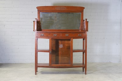 Lot 61 - A Continental Secessionist mahogany display cabinet