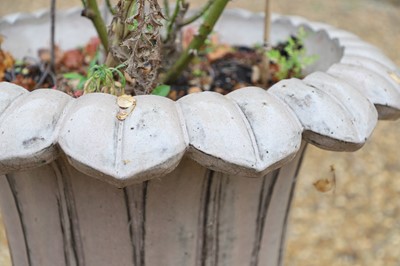 Lot 690 - A terracotta garden urn