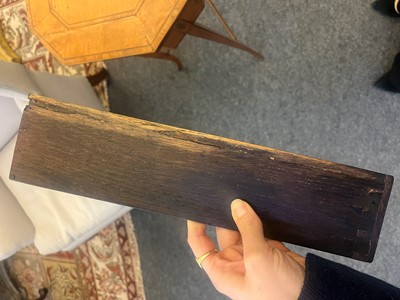 Lot 425 - A near pair of George III satinwood occasional tables