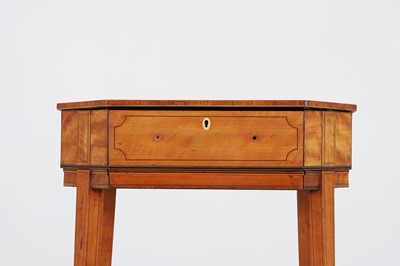 Lot 425 - A near pair of George III satinwood occasional tables