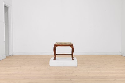 Lot 393 - A George I walnut stool