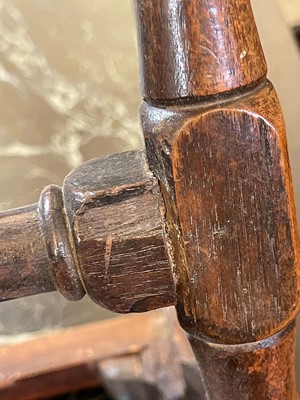 Lot 393 - A George I walnut stool