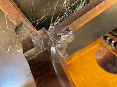 Lot 393 - A George I walnut stool