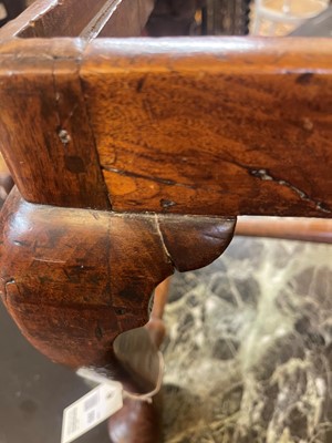 Lot 393 - A George I walnut stool